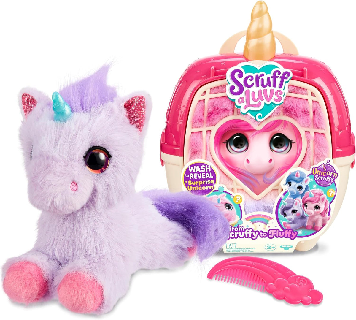 Peluche Scruff A Luvs Unicorn Scruffs, lavado para revelar 1 de 4 u...