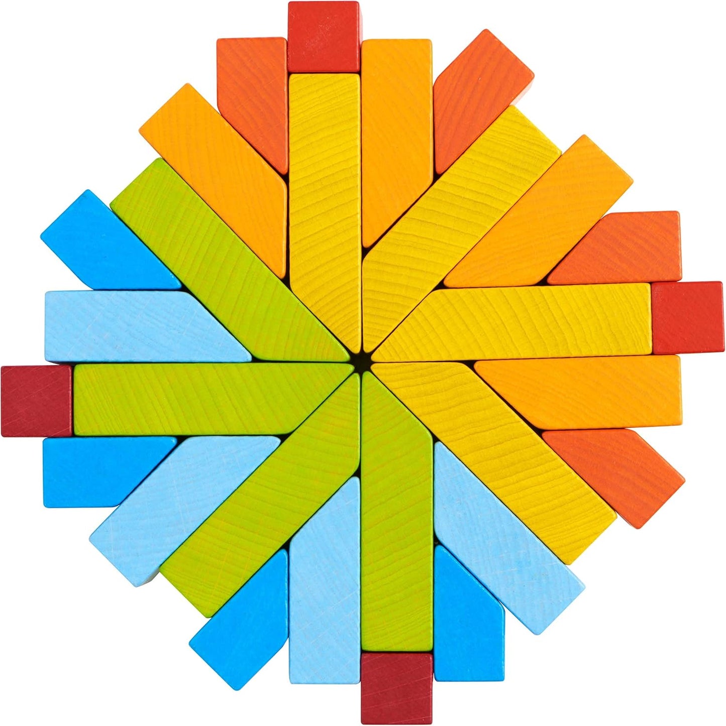 HABA Juego de arreglos 3D - Bloques de construcción de madera de pi...