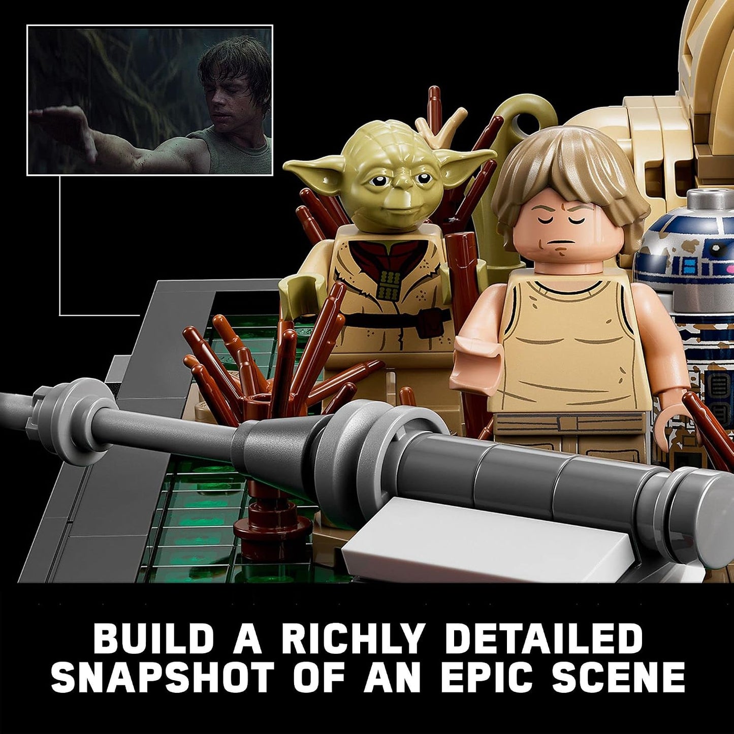 LEGO Star Wars Dagobah Jedi Diorama de entrenamiento 75330 - Serie...