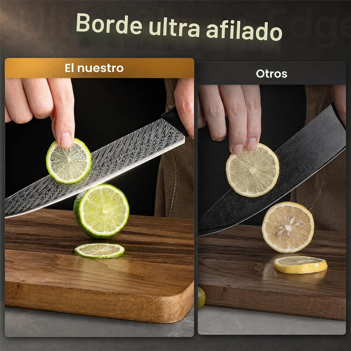Juego de Cuchillos, Amorston 15 Piezas Juego de Cuchillos de Cocina...