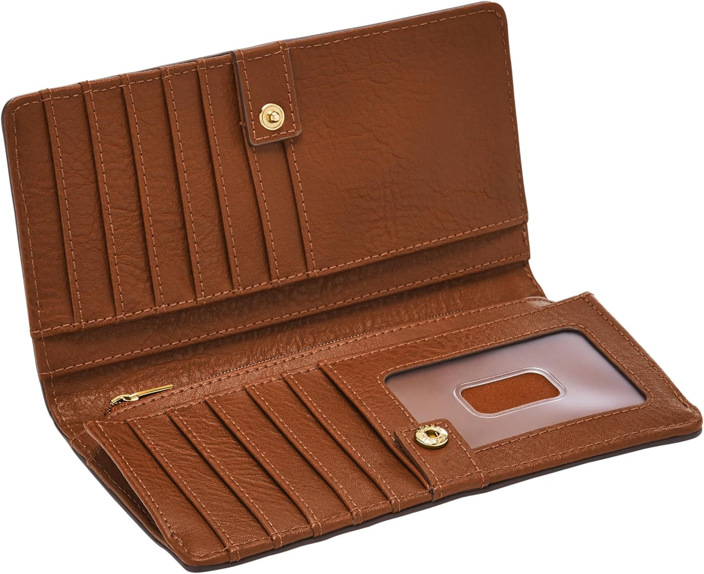 Fossil Cartera delgada de cuero Liza para mujer