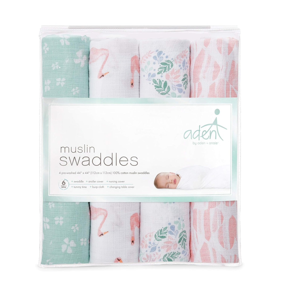 aden + anais Essentials - Mantas de muselina para envolver para beb...
