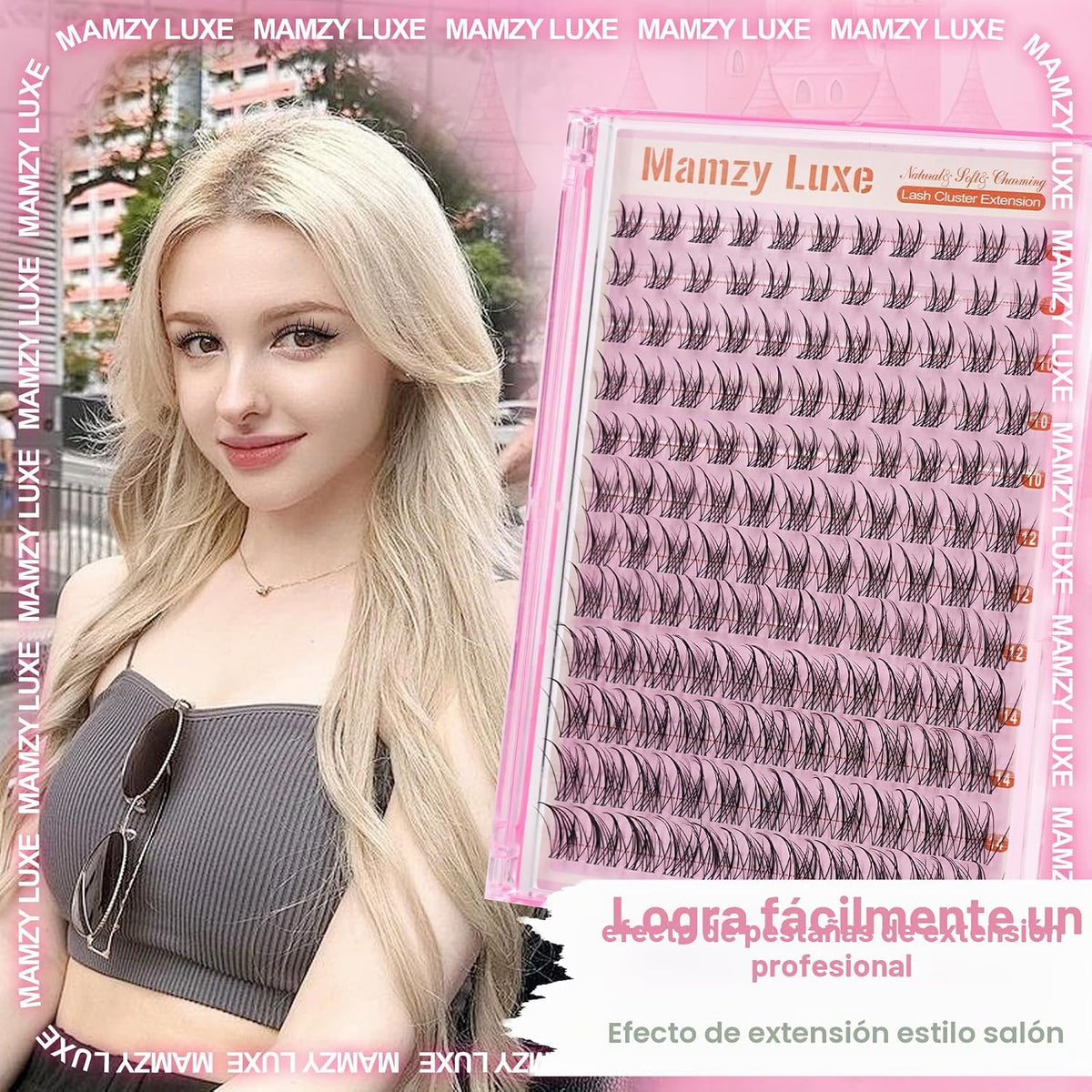 Extensiones de pestañas de manga natural, pestañas onduladas de 0.3...