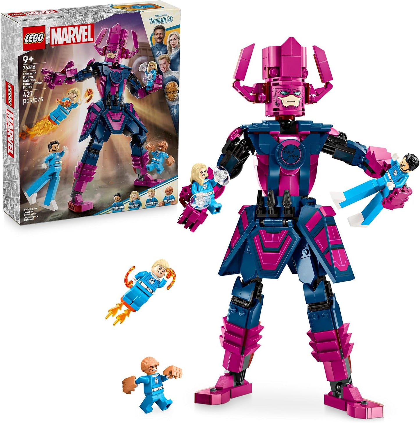 LEGO Marvel Los 4 Fantásticos contra Galactus Figura de construcció...