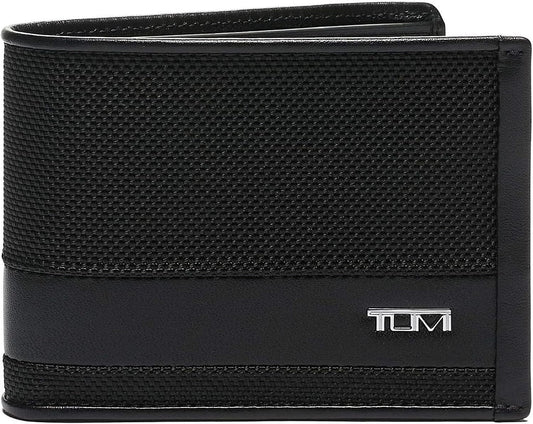 TUMI - Billetera doble Alpha para hombre, Negro -, Alfa Doble Bille...