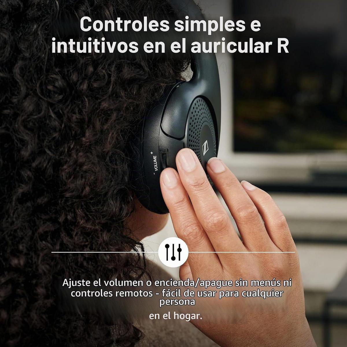 Auriculares Sennheiser RS 120-W sobre la oreja inalámbricos para un...