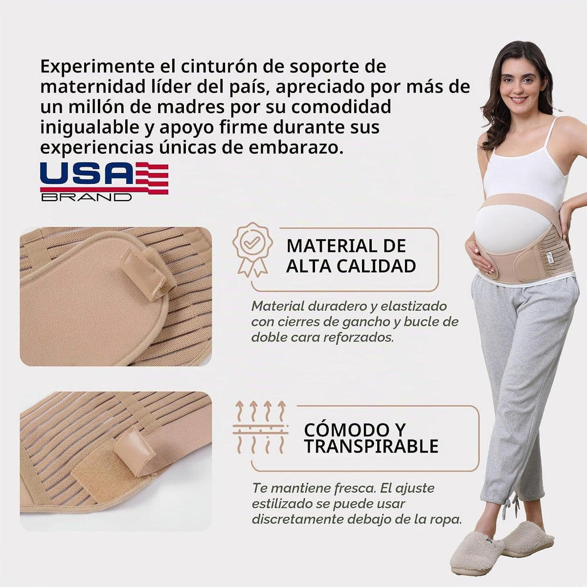 Cinturón de maternidad, marca NEOtech Care (TM), soporte para embar...