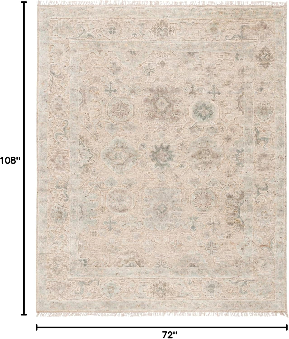 SAFAVIEH Alfombra de área de 6 x 9 pies - Colección Samarcanda - Be...