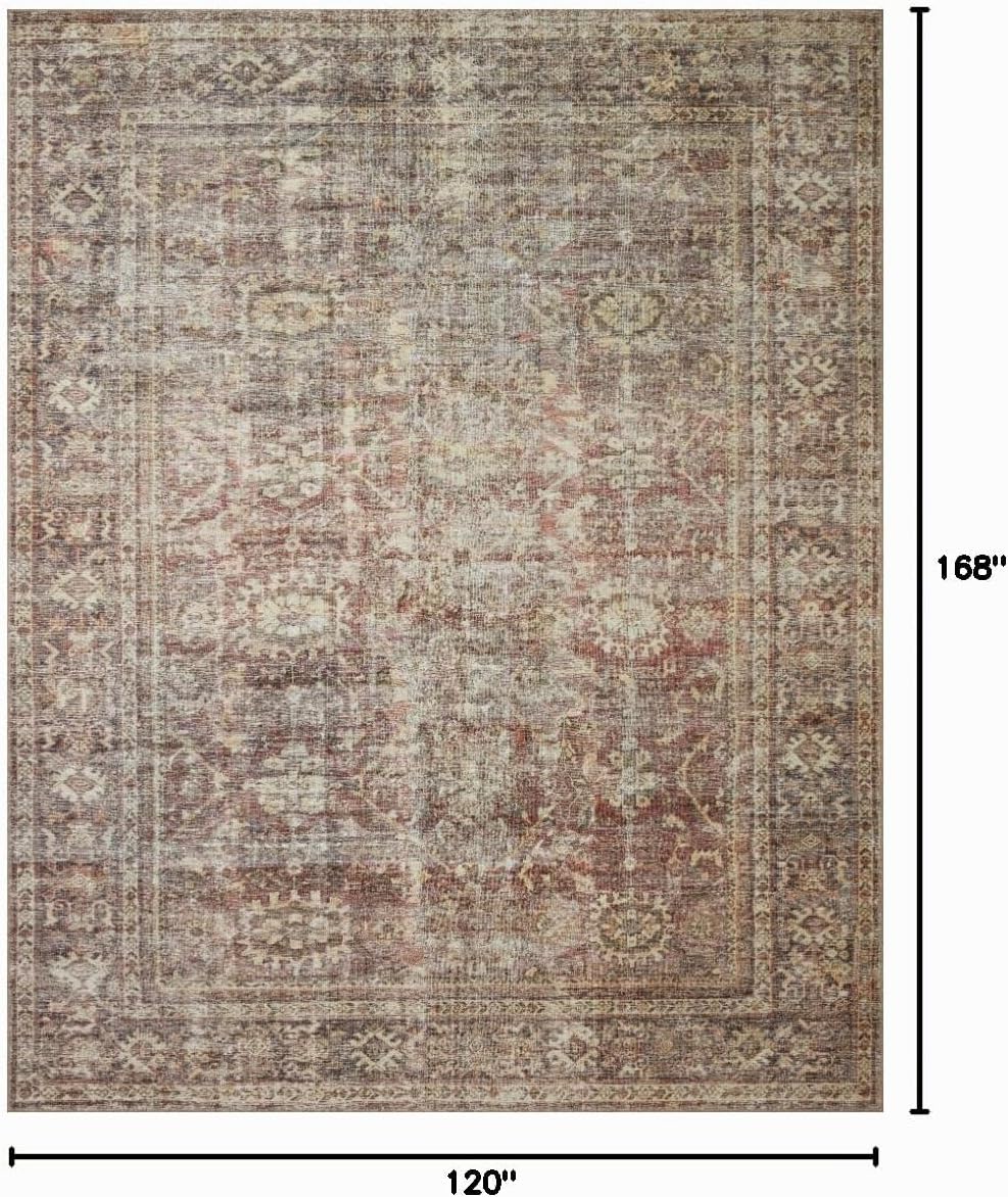Loloi Amber Lewis Georgie Bordeaux\/Antique - Alfombra de área de 1...