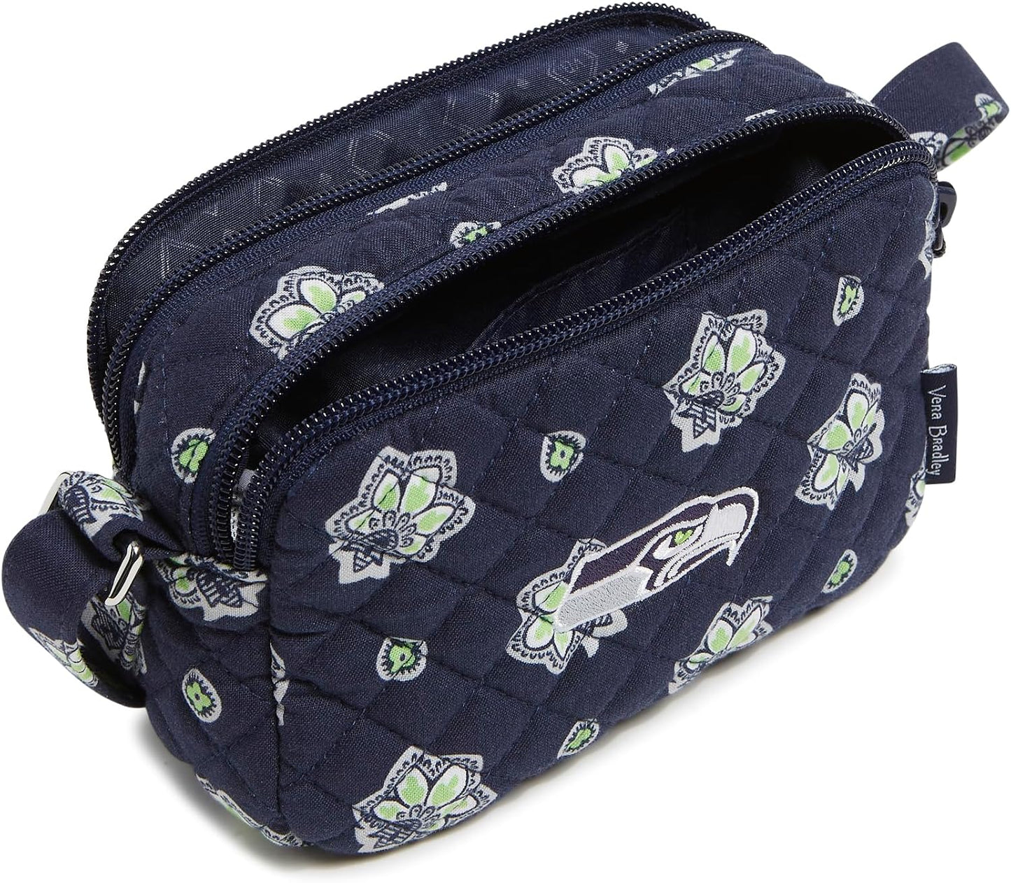 Vera Bradley Bolso bandolera pequeño de algodón para mujer