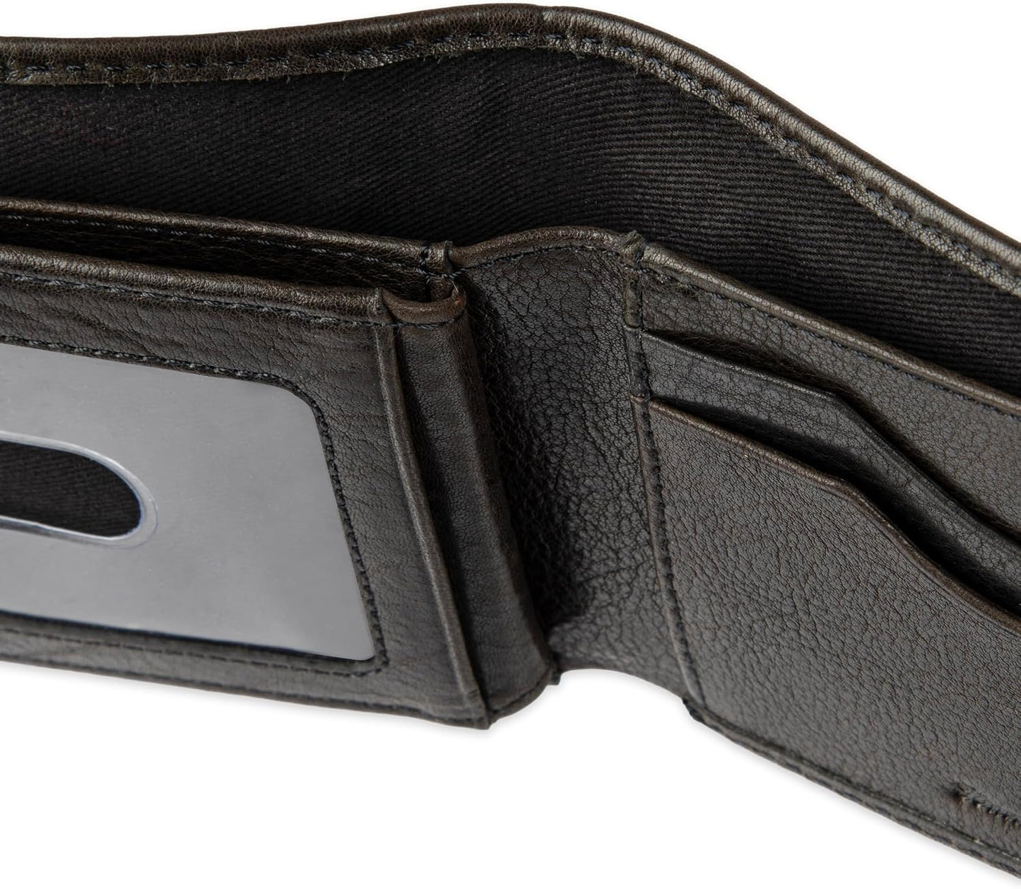 Tommy Bahama Cartera de cuero genuino para hombre con capacidad ext...