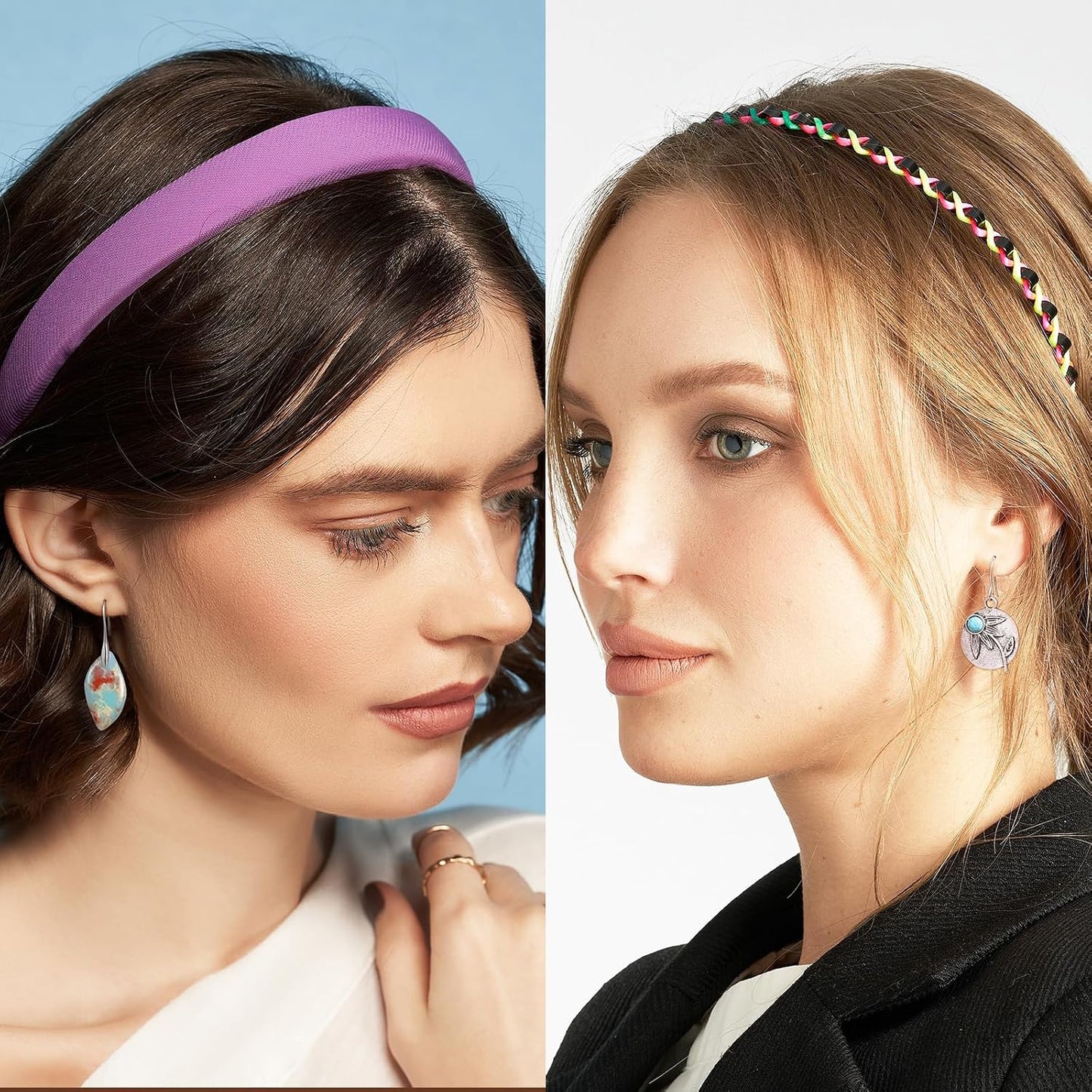 16 pares de aretes para mujeres de moda, Funtopia aretes bohemios c...