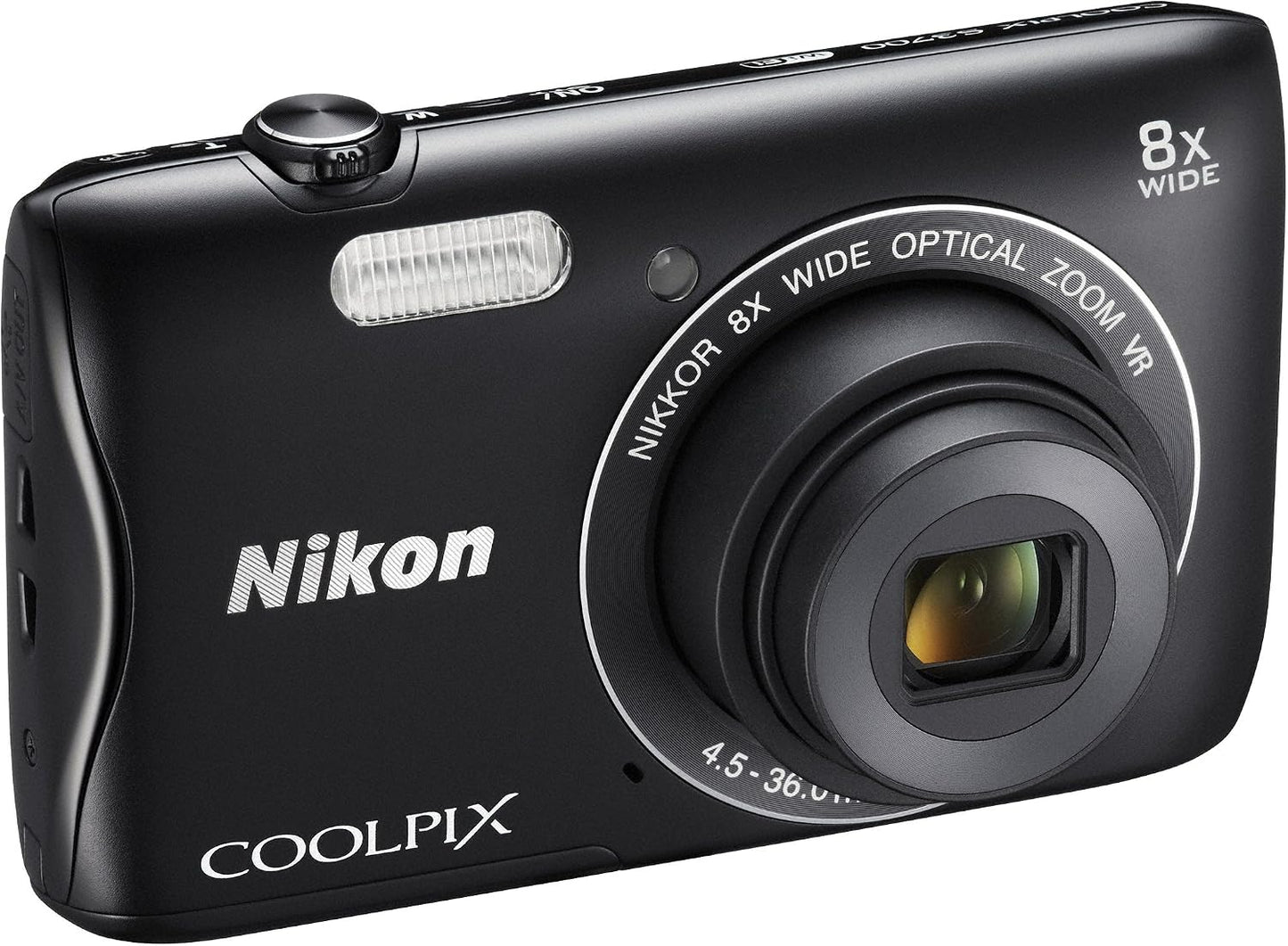 Nikon Cámara digital COOLPIX S3700 Negro Óptico 8X Zoom 20,05 millo...