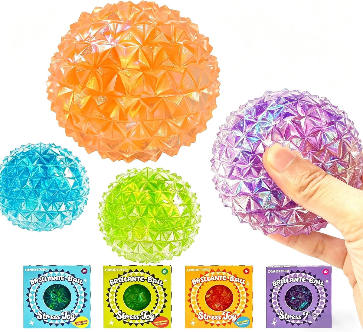 Pelota sensorial firme para adultos, juguete texturizado para alivi...