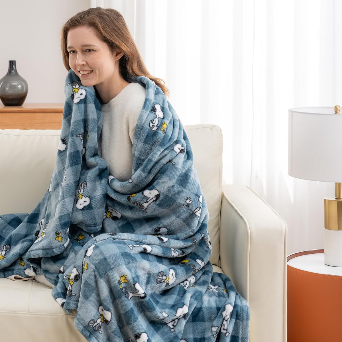 Berkshire Blanket Peanuts® VelvetLoft® Manta de Felpa con el Tierno...