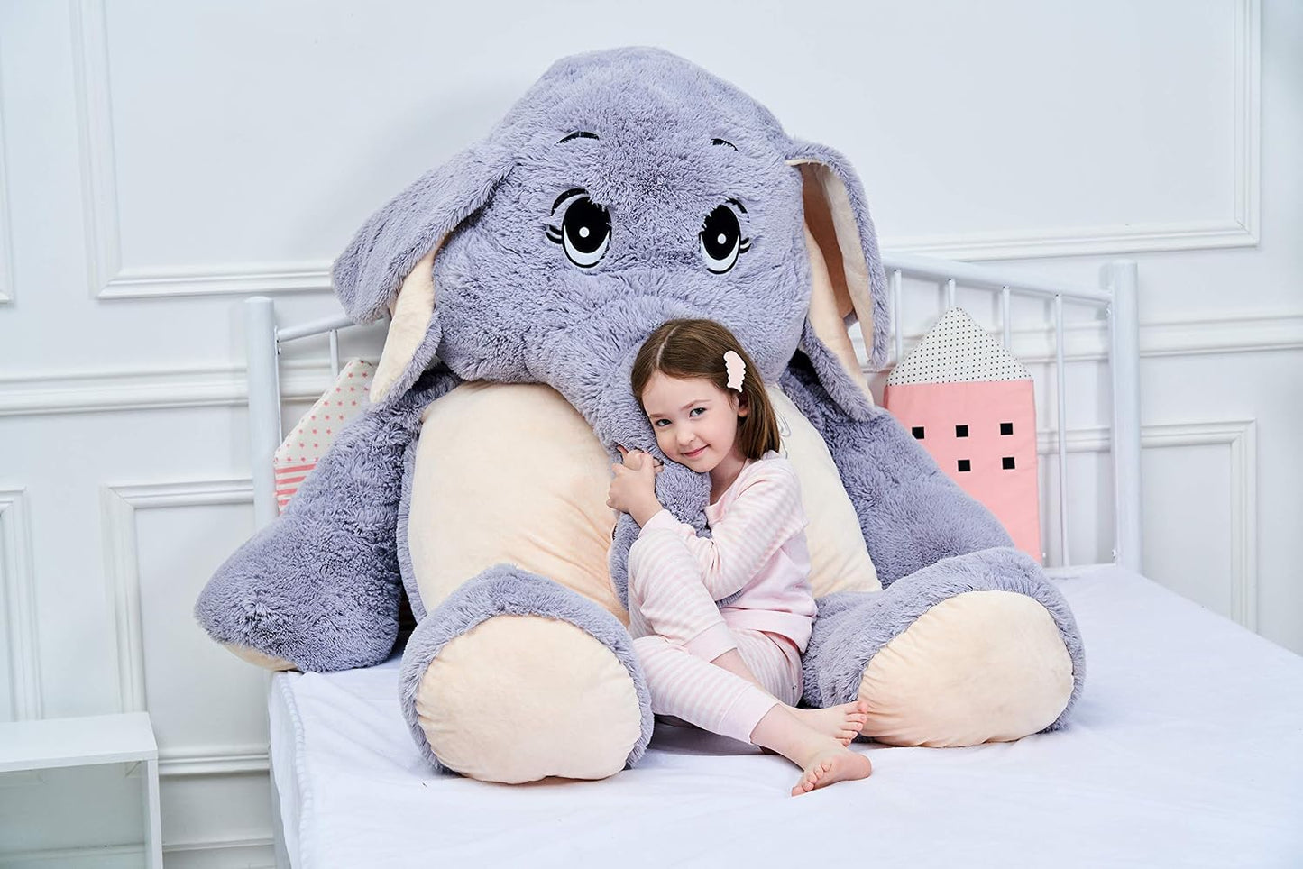 IKASA - Juguetes de peluche de elefante gigante, regalos de animale...