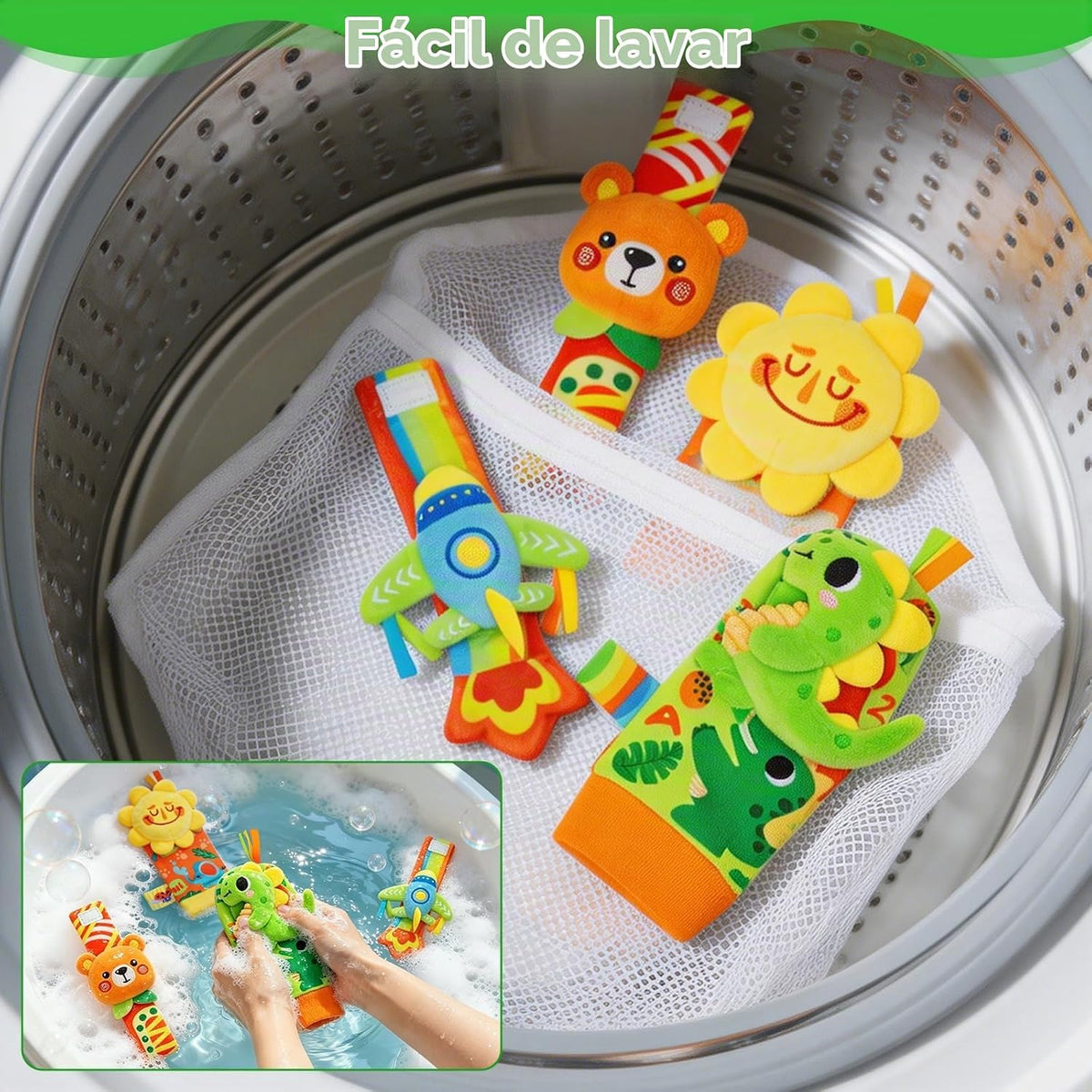 MPQMPQ Juguetes de sonajero para bebé, juguete sensorial para bebés...