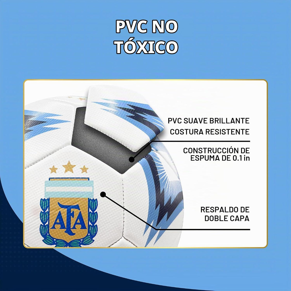 Icon Sports - Balón de fútbol oficialmente licenciado de la Asociac...