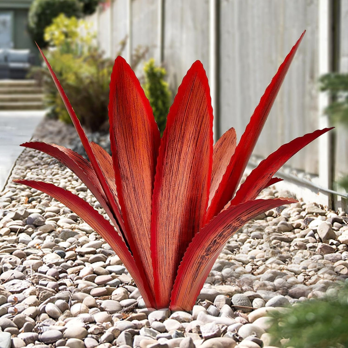 TOMBABY Agave de Metal Agrandado Engrosado Resistente al Viento Art...