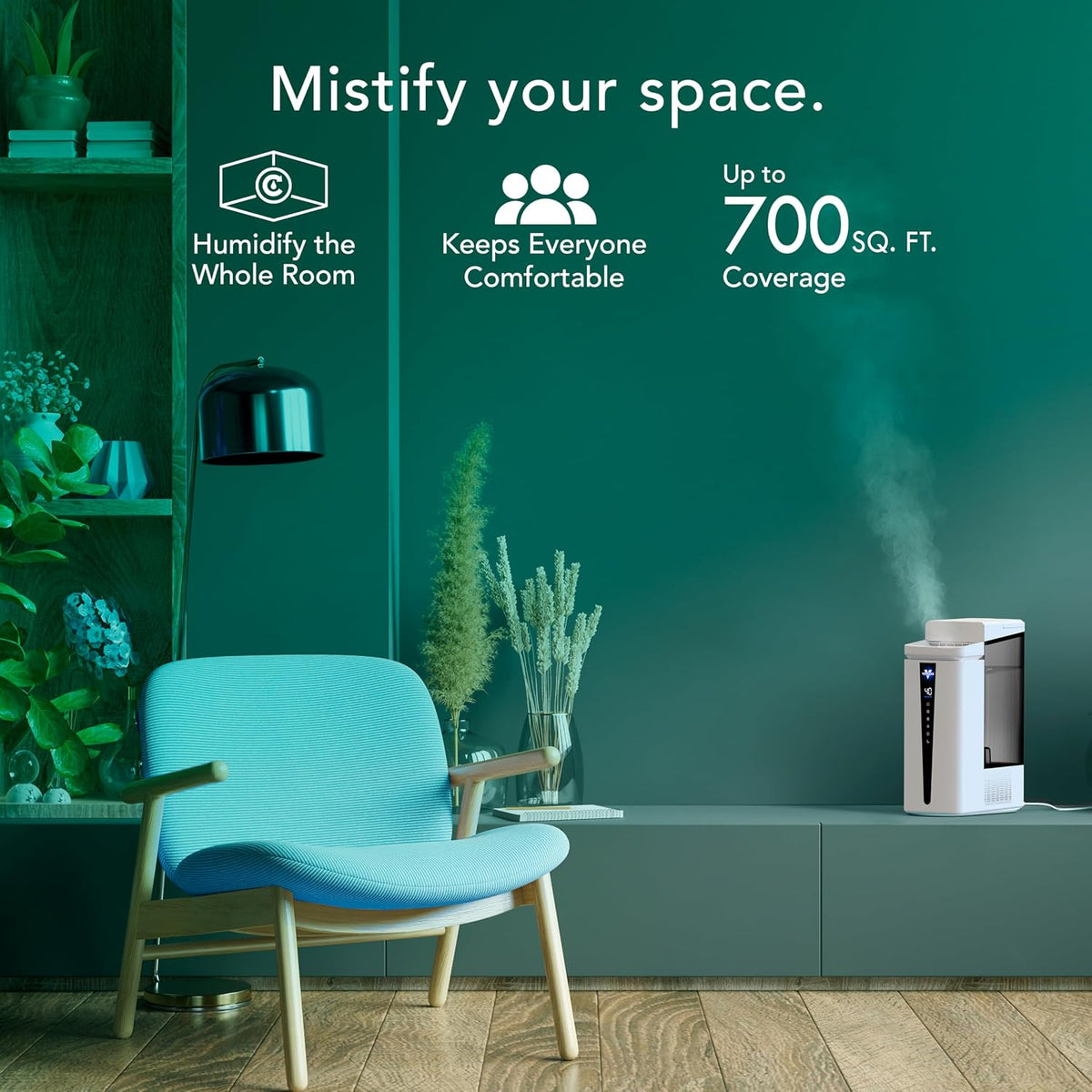 Vornado MISTIC 6 Humidificador ultrasónico para toda la habitación,...