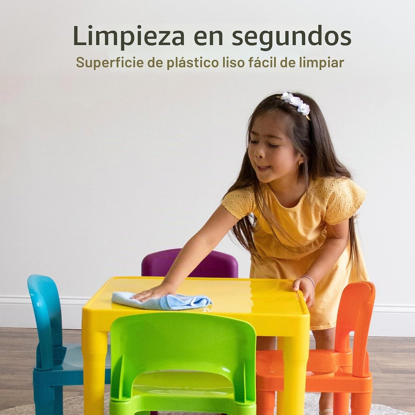Humble Crew - Juego de mesa y silla para niños, interior y exterior...