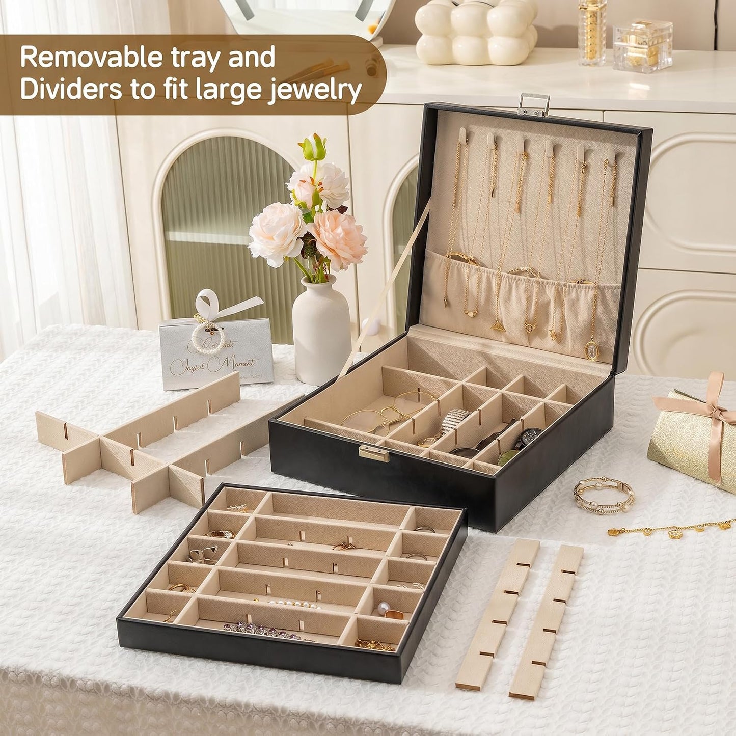 Frebeauty Organizador de Aretes con Soporte, Organizador de Aretes...