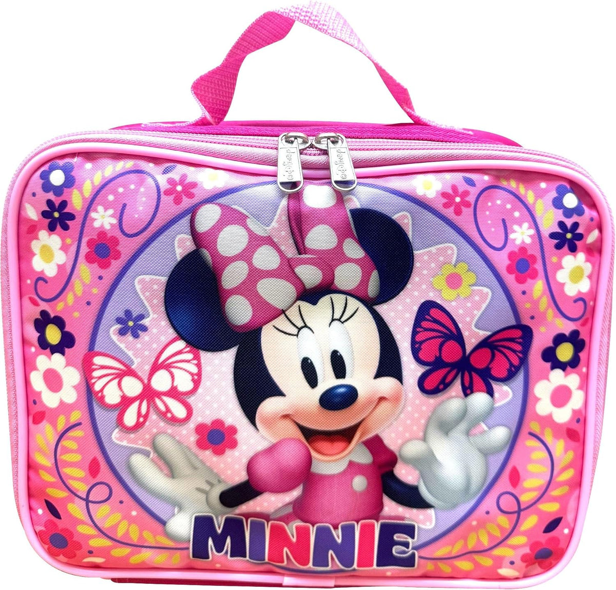 Disney - Lonchera térmica para niños, color rosa y morado