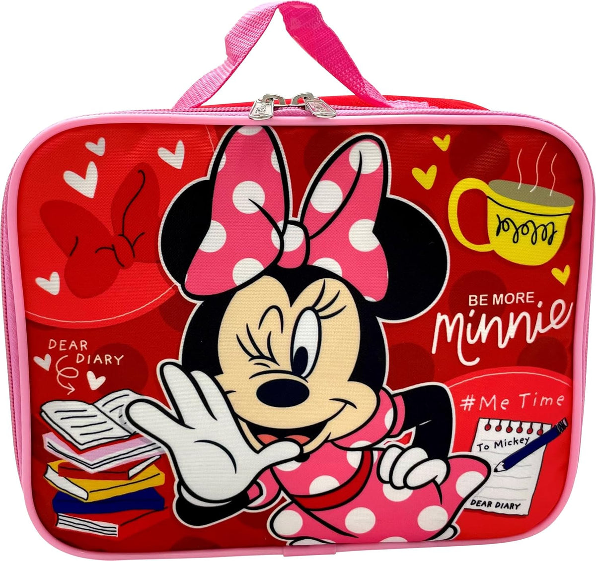 Disney\/Marvel - Lonchera térmica para niños, color rojo con Minnie...