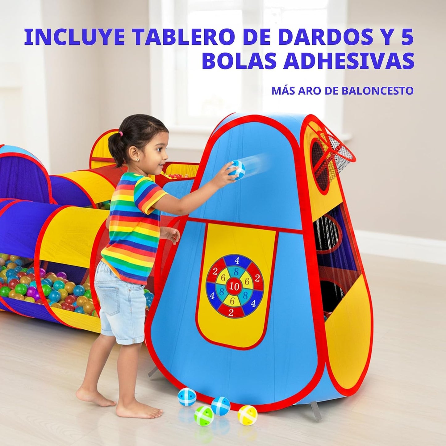 Playz 5 piezas de tiendas de campaña infantiles y túneles - Piscina...