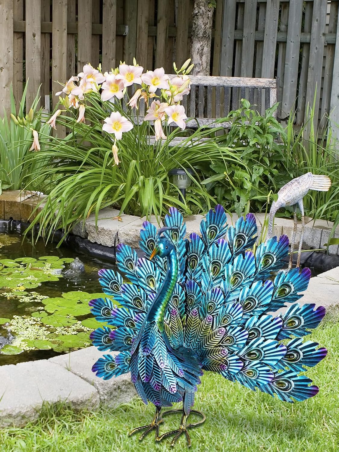 YEAHOME Estatuas de decoración de jardín al aire libre, 22.4 pulgad...