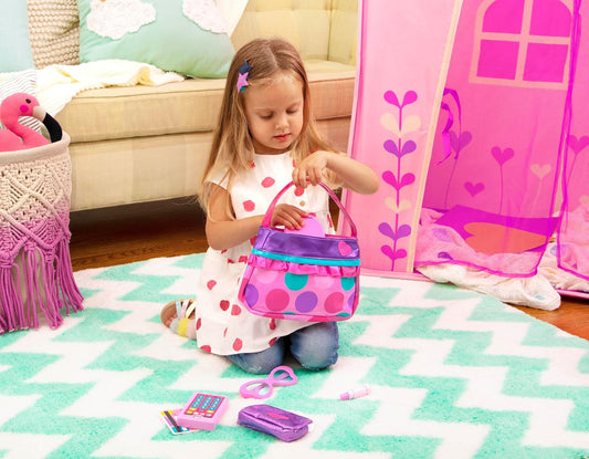 Juego de carteras de juguete para niños. | Incluye bolso, monedero,...
