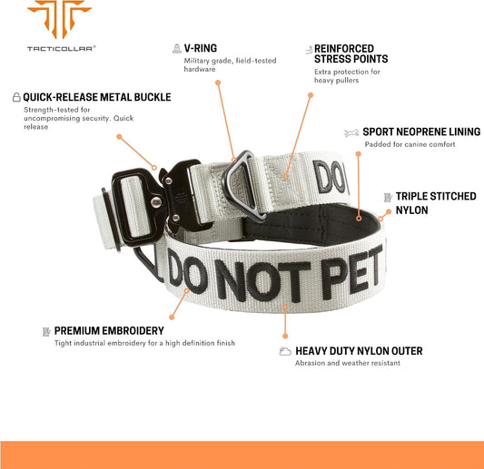 Tacticollar - Do not PET, collar de nailon de 1.5 pulgadas para per...