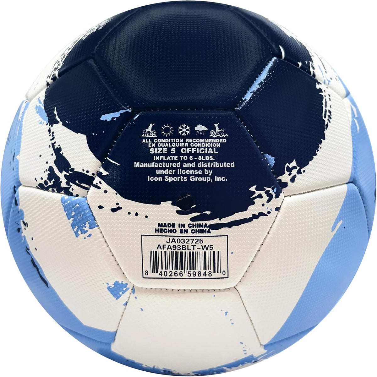 Icon Sports - Balón de fútbol oficialmente licenciado de la Asociac...