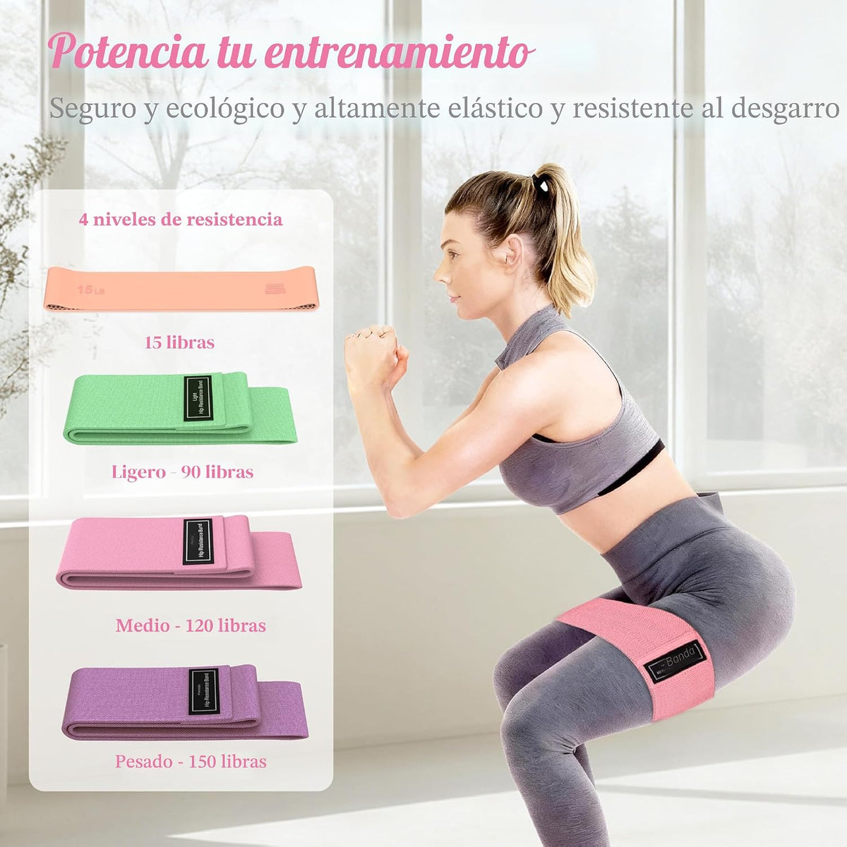 Kit de Pilates LarFaFa para Entrenamientos en Casa, Juego de Anillo...