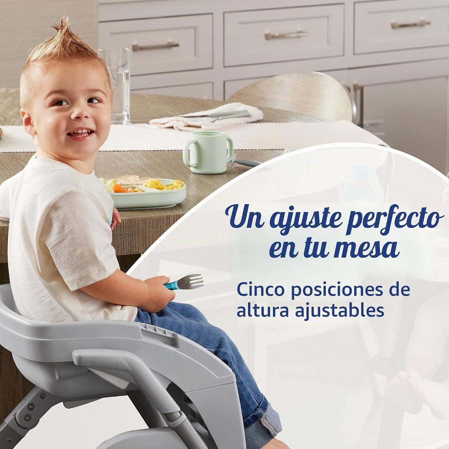 Graco DuoDiner DLX - Silla alta convertible 6 en 1, elevador de beb...