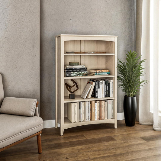 Camaflexi Estantería Estilo Shaker de 4 Estantes\/Madera Maciza\/48...