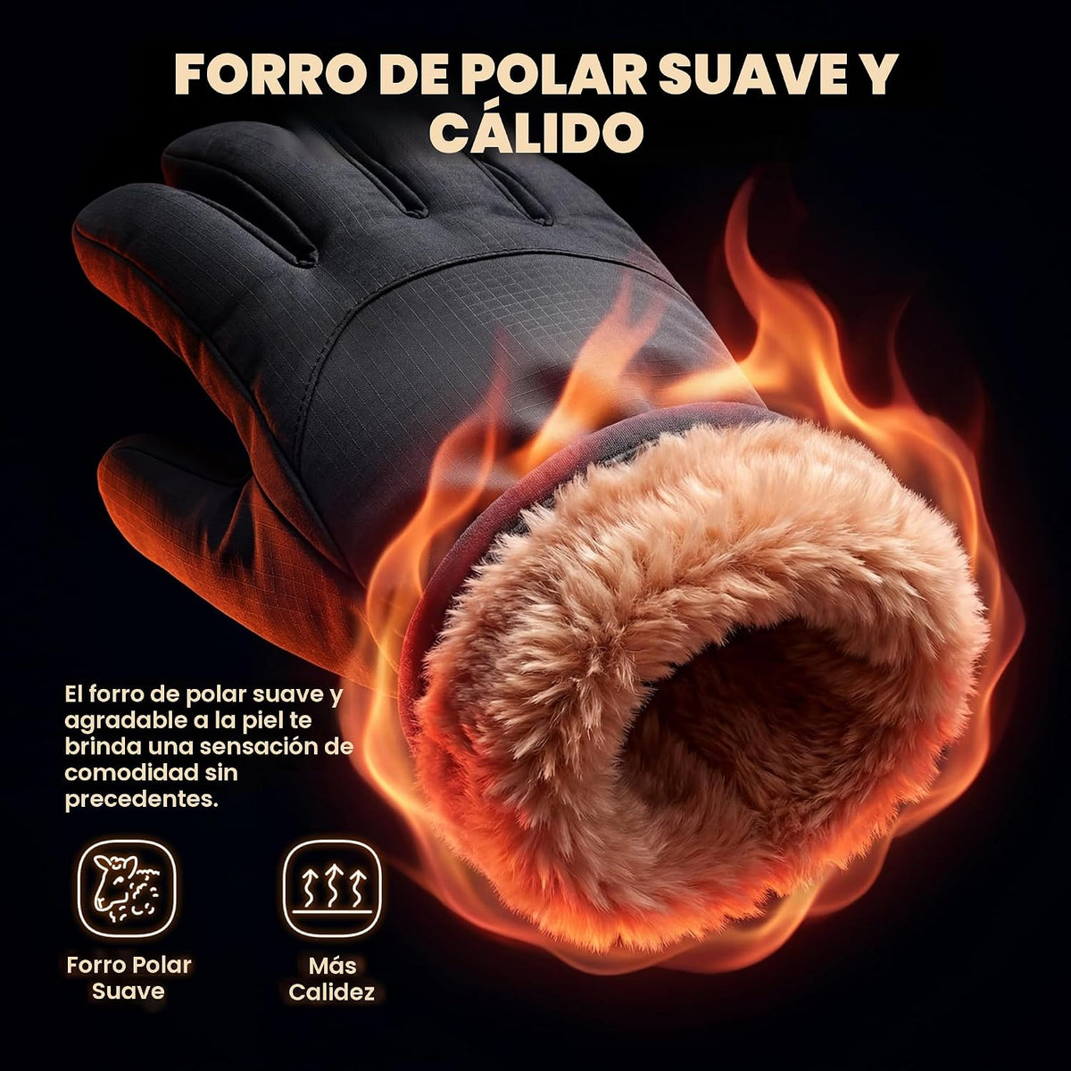 Guantes de invierno impermeables para nieve y esquí de rivmount par...
