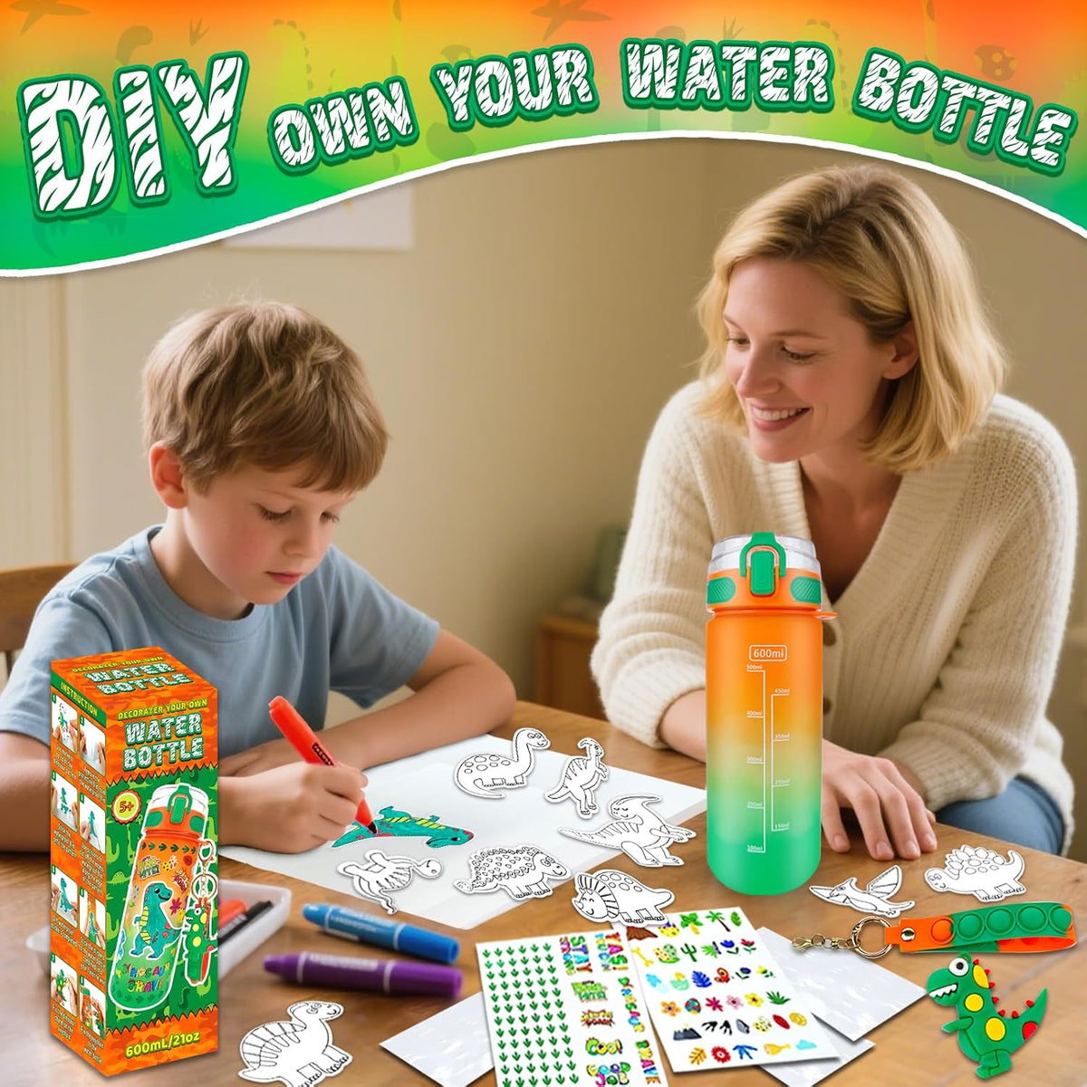 EDSPORTSHOUSE Decora tus propios kits de botellas de agua para niño...