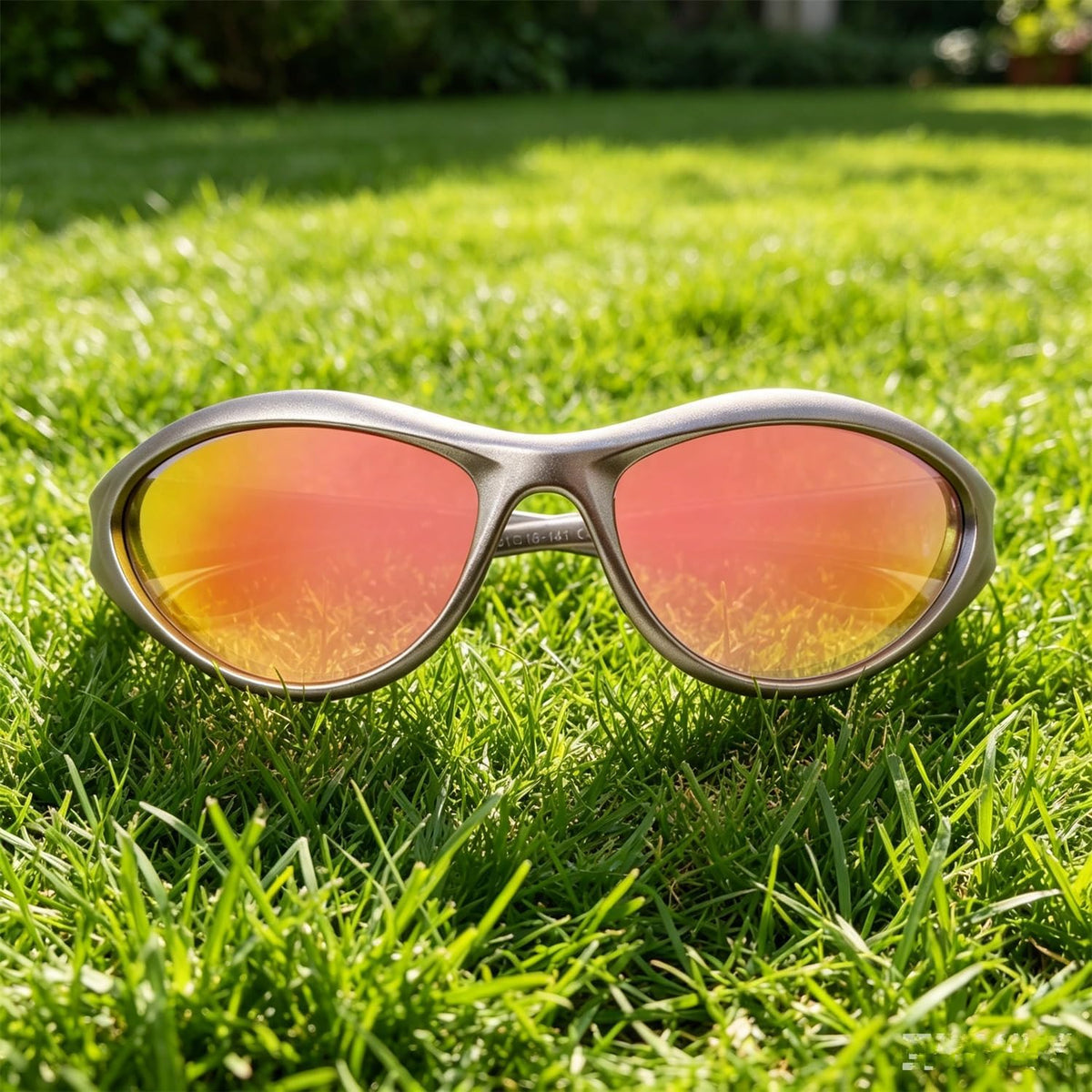 ADE WU Gafas de sol Y2K Rave de moda envolventes gafas de sol depor...