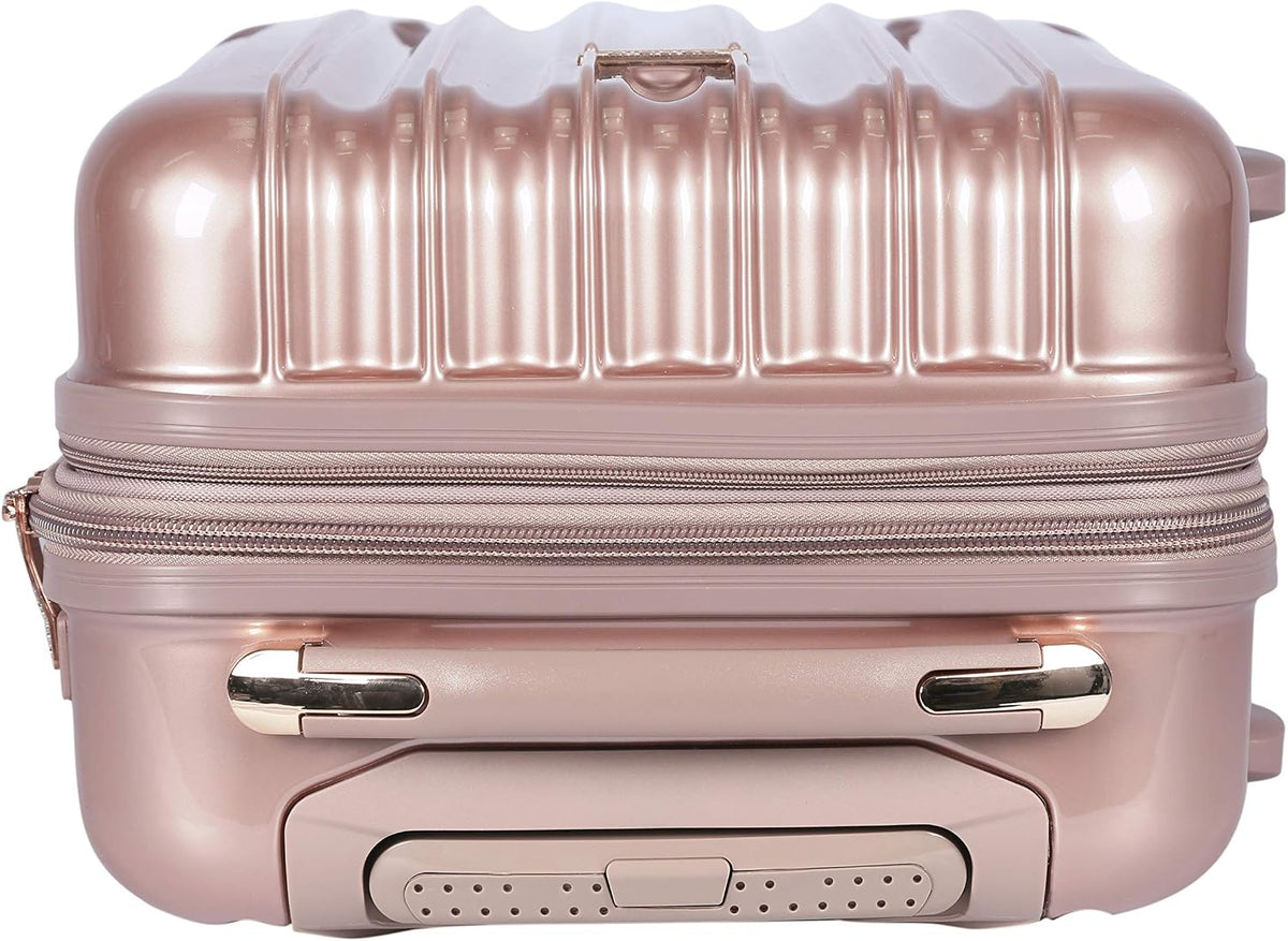 kensie Conjunto de equipaje Alma para mujer, Oro rosa, Maleta de ma...