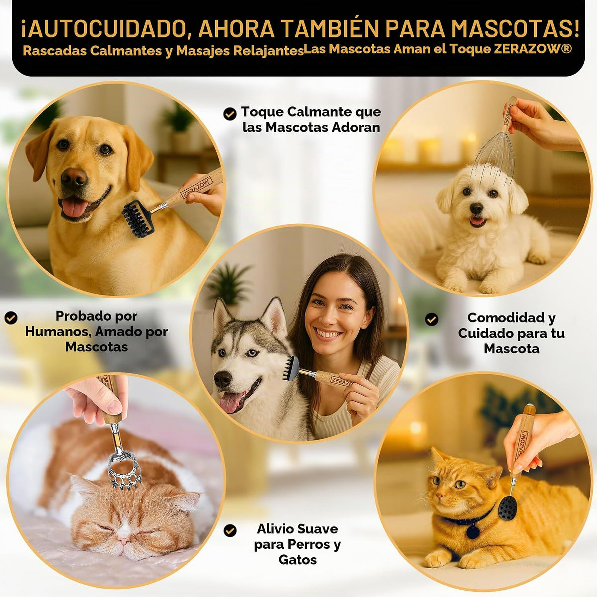 ZERAZOW® Rascador telescópico de espalda 9 piezas, regalos para hom...