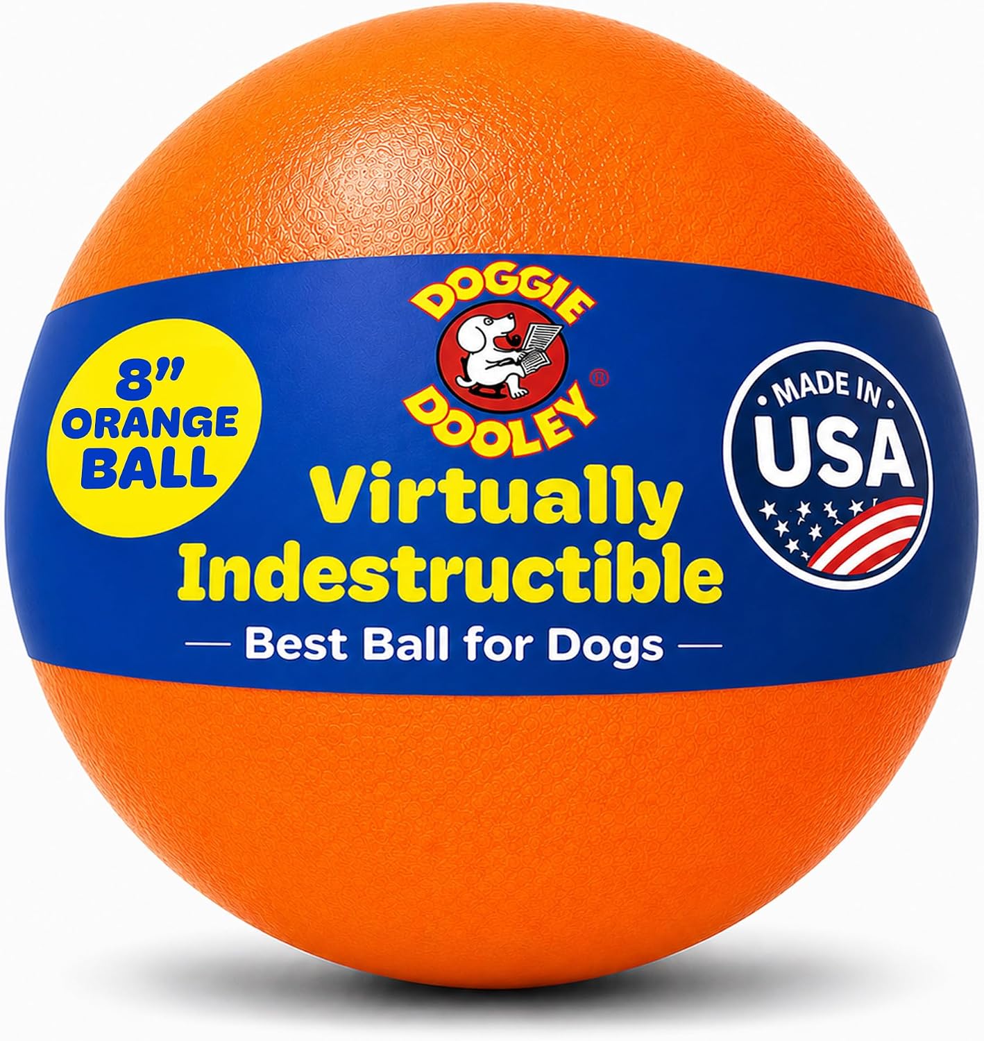 Doggie Dooley Pelota para perro prácticamente indestructible, jugue...