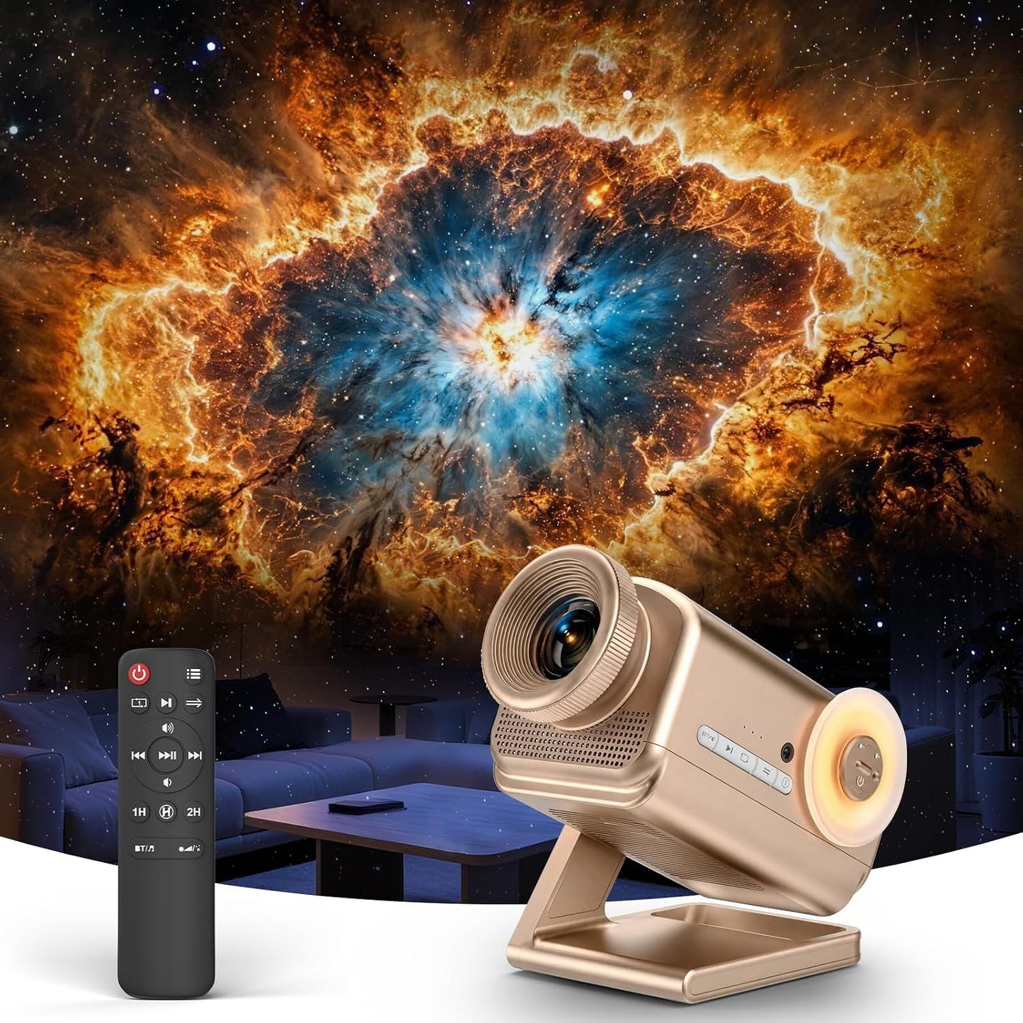 Rossetta Proyector 3D, proyector de galaxia 3D HD de 60 temas con a...