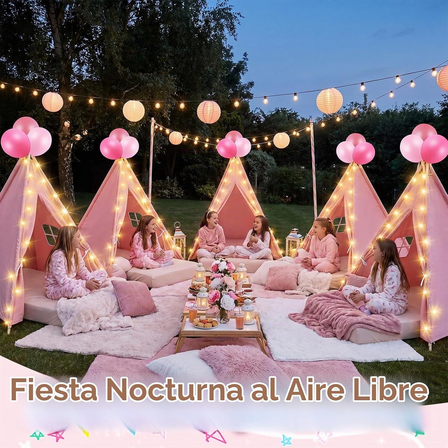 Lemosa - Juego de tienda de campaña para niños, 4 unidades, color r...
