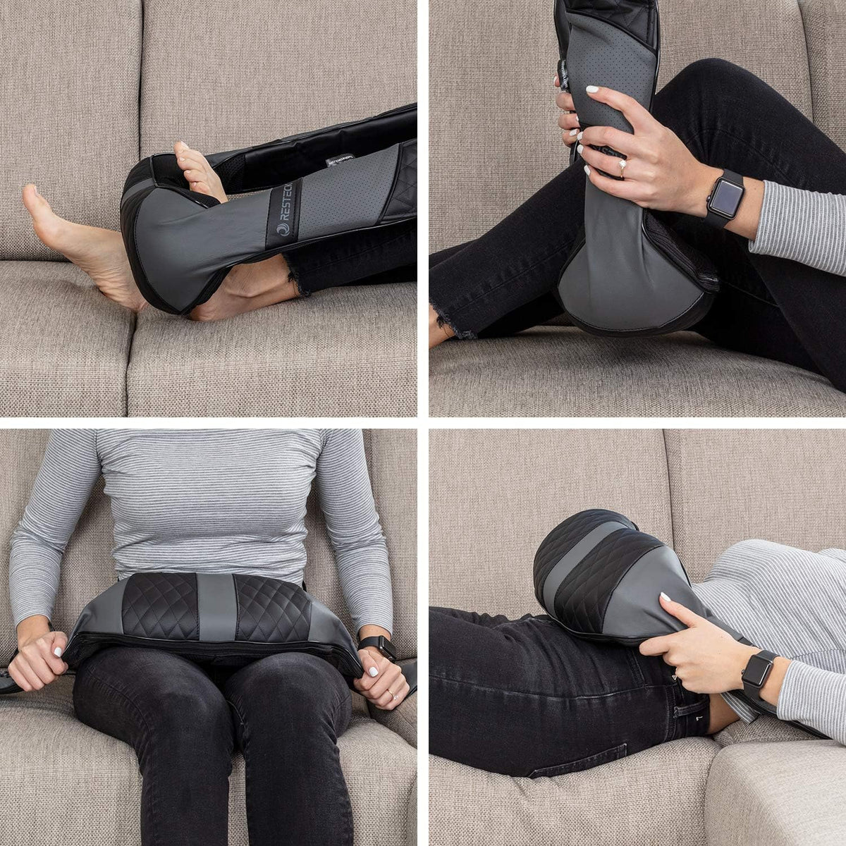 RESTECK Masajeadores para Cuello y Espalda con Calor - Almohada de...