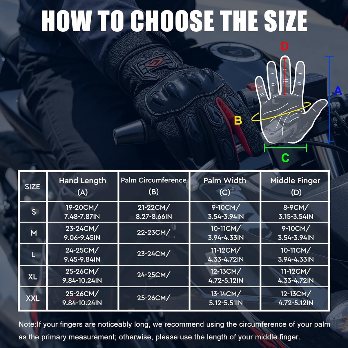 MXJ Gear Guantes de motocicleta para hombres y mujeres, guantes de...