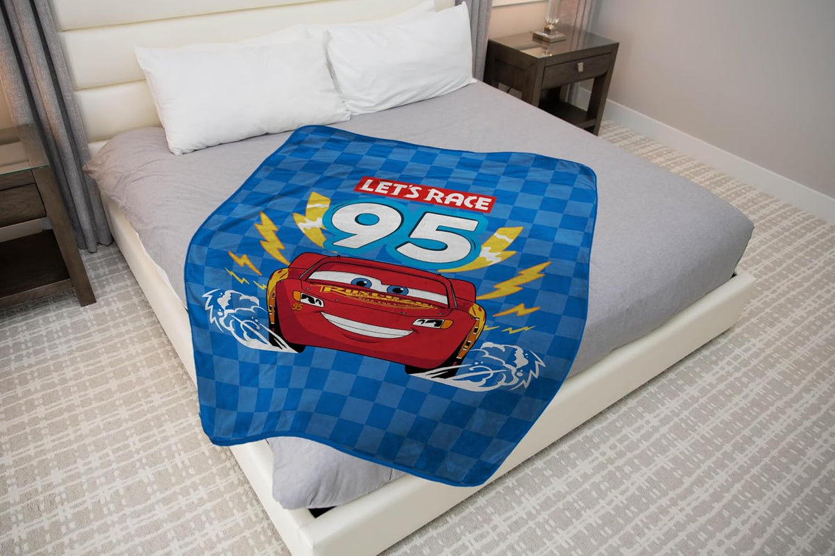 Sunny Side Up Disney Pixar Cars - Manta de peluche de 46 x 60 pulga...