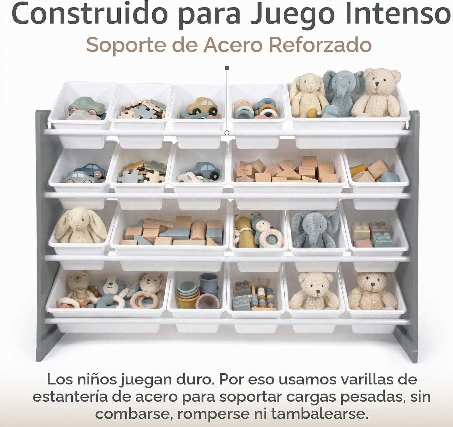 Humble Crew Organizador de juguetes para niños con 20 contenedores,...