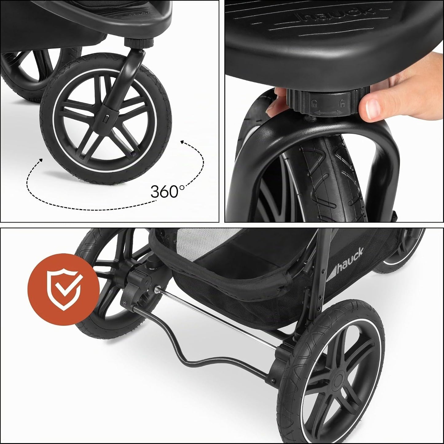 hauck Rapid 3R - Cochecito de bebé todo terreno para niños pequeños...