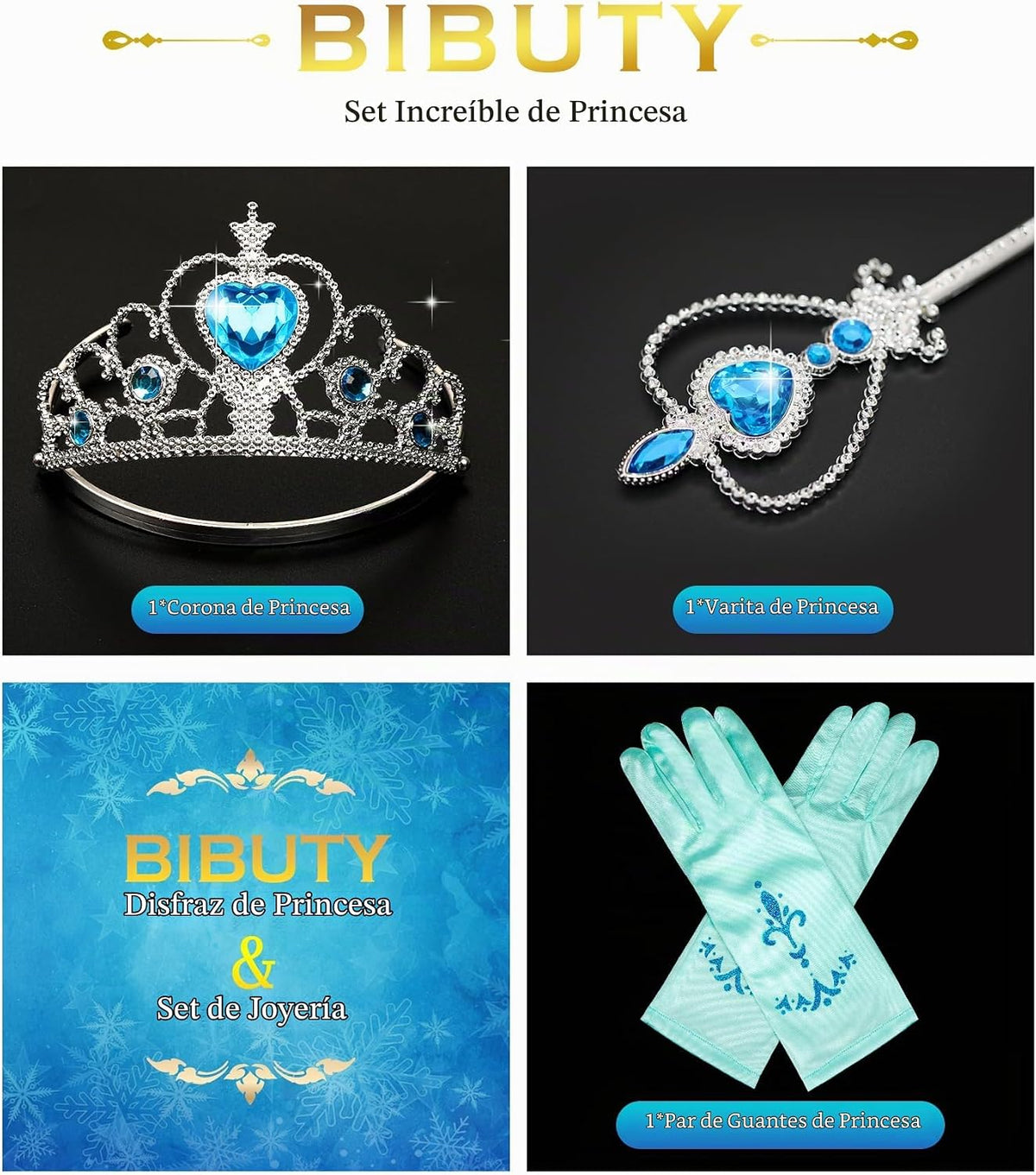 Kit de maquillaje para niñas para disfrazarse, BIBUTY juego de maqu...